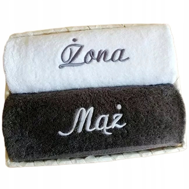 Praktický dárek na Svatba Svatební Hostina personalizované ručníky Manžel Manželka Jméno