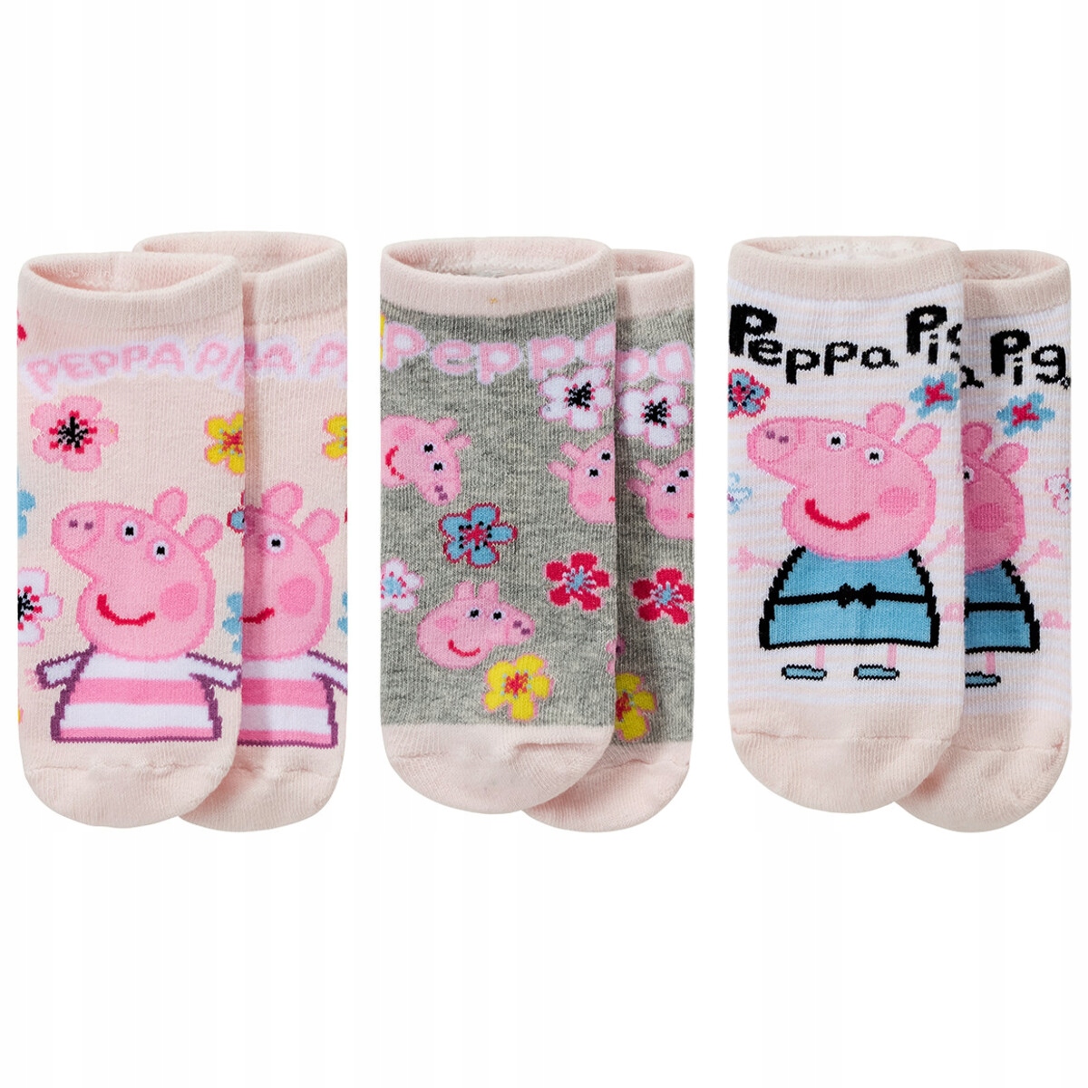 

3 szt Skarpety stopki Świnka Peppa Pig rozm 27/30