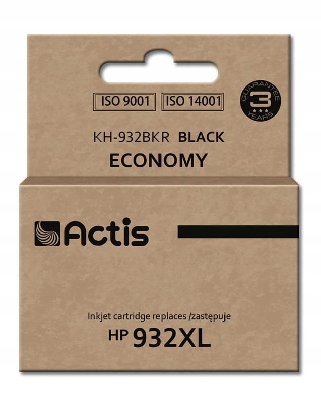 Actis KH-932BKR Inkoust (náhradní inkoust Hp 932XL CN053AE; Standard; 30 ml; černý)