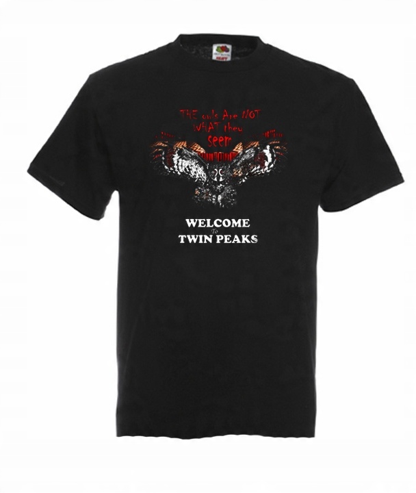 

XL Koszulka Męska Twin Peaks Cooper Kawa Wzory