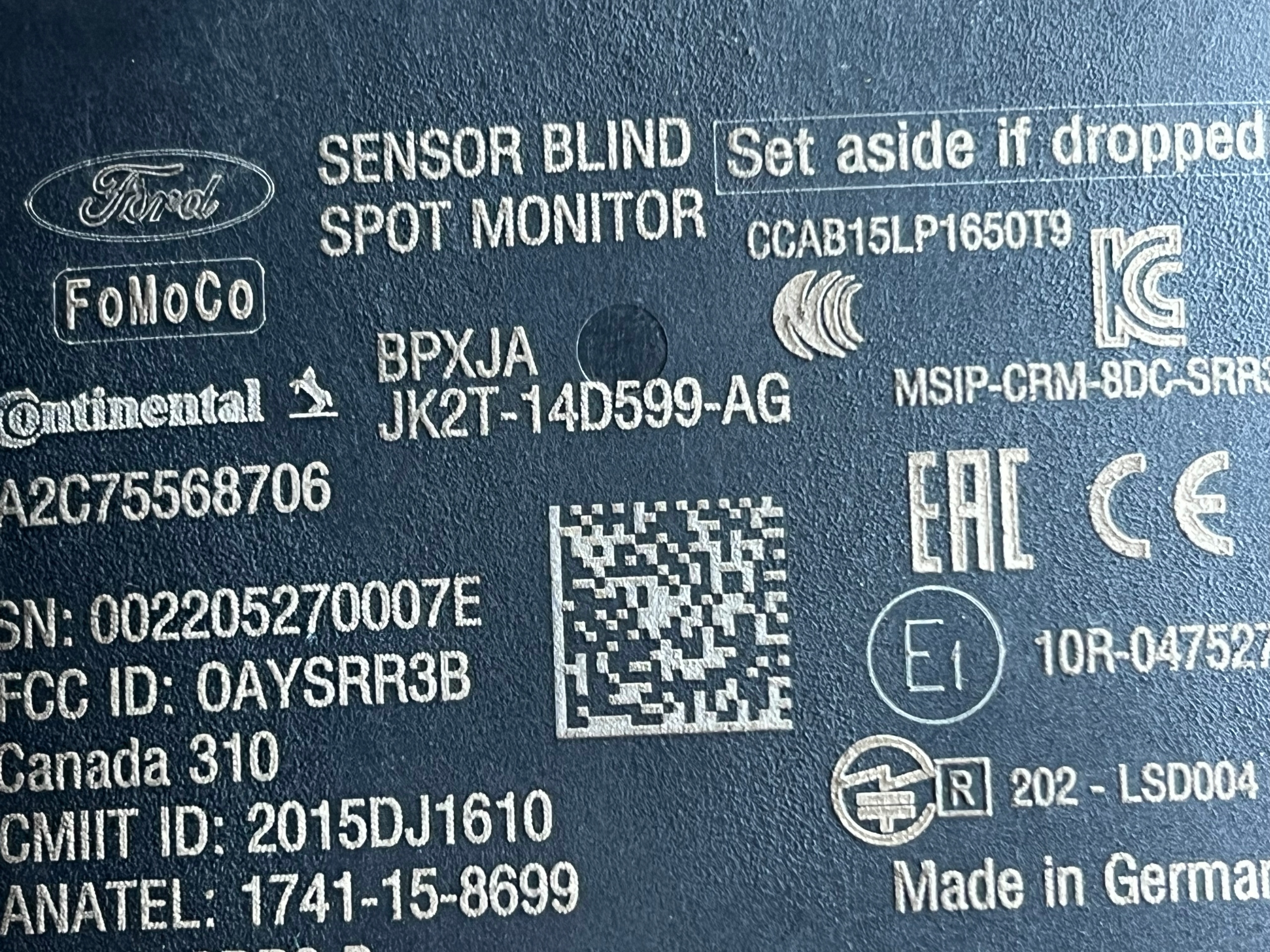 FORD TRANSIT JK2T-14D599-AG