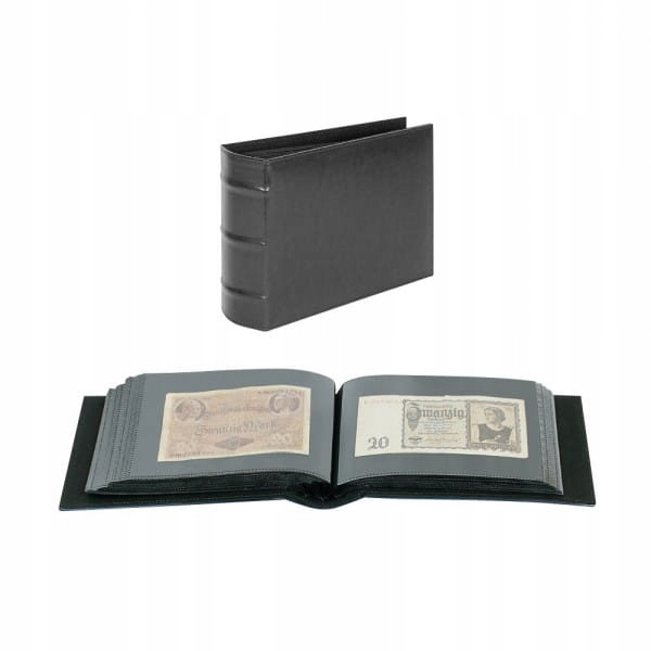 Klaser na Fdc fotky pohlednice černá Lindner