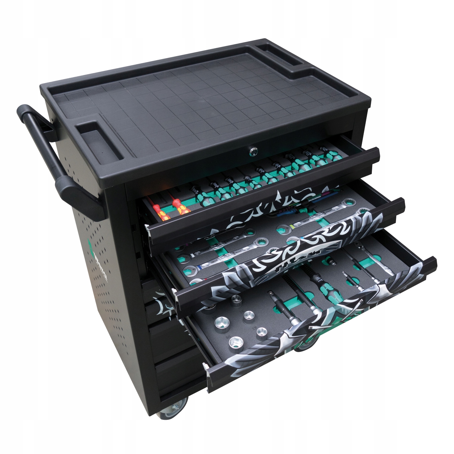 Тележка для инструментов Tool Rebel с оборудованием WERA