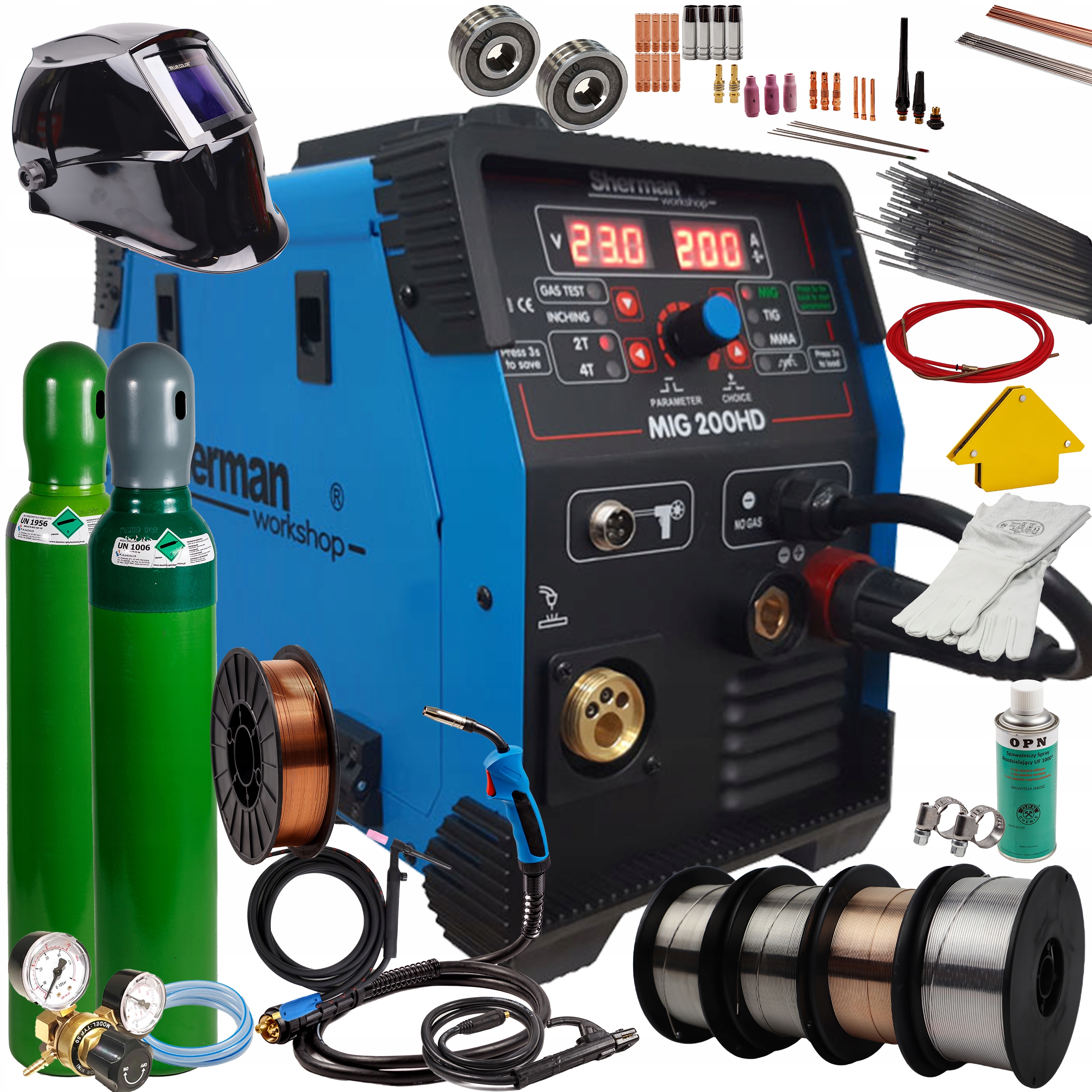 svařovací stroj Sherman Migomat Synergia Sherman 200HD, sada 2 kusů