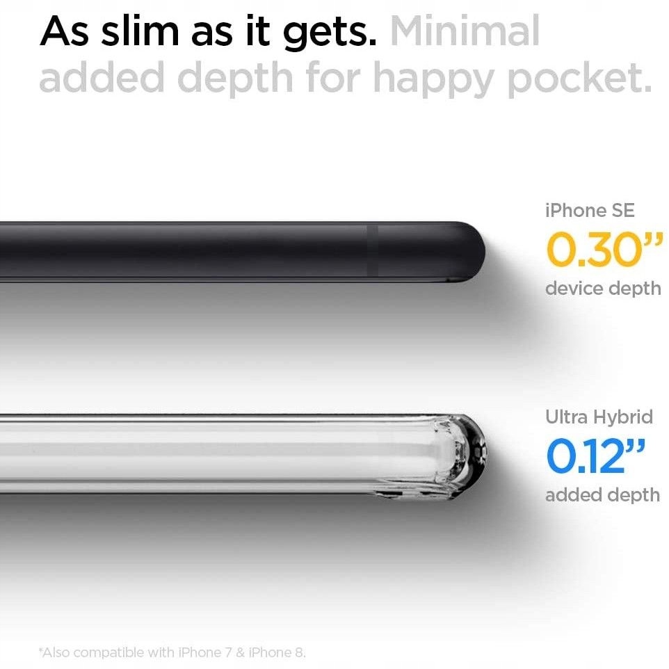 Spigen Ultra Hybrid Etui iPhone Se 2022 2020 8 7 Przezroczysty-Zdjęcie-0