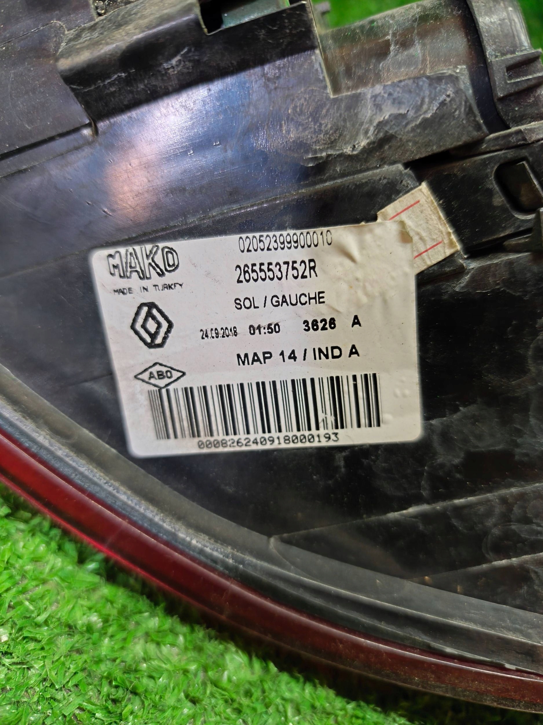 light rear part rear left RENAULT CLIO IV HB 12- NR.176
