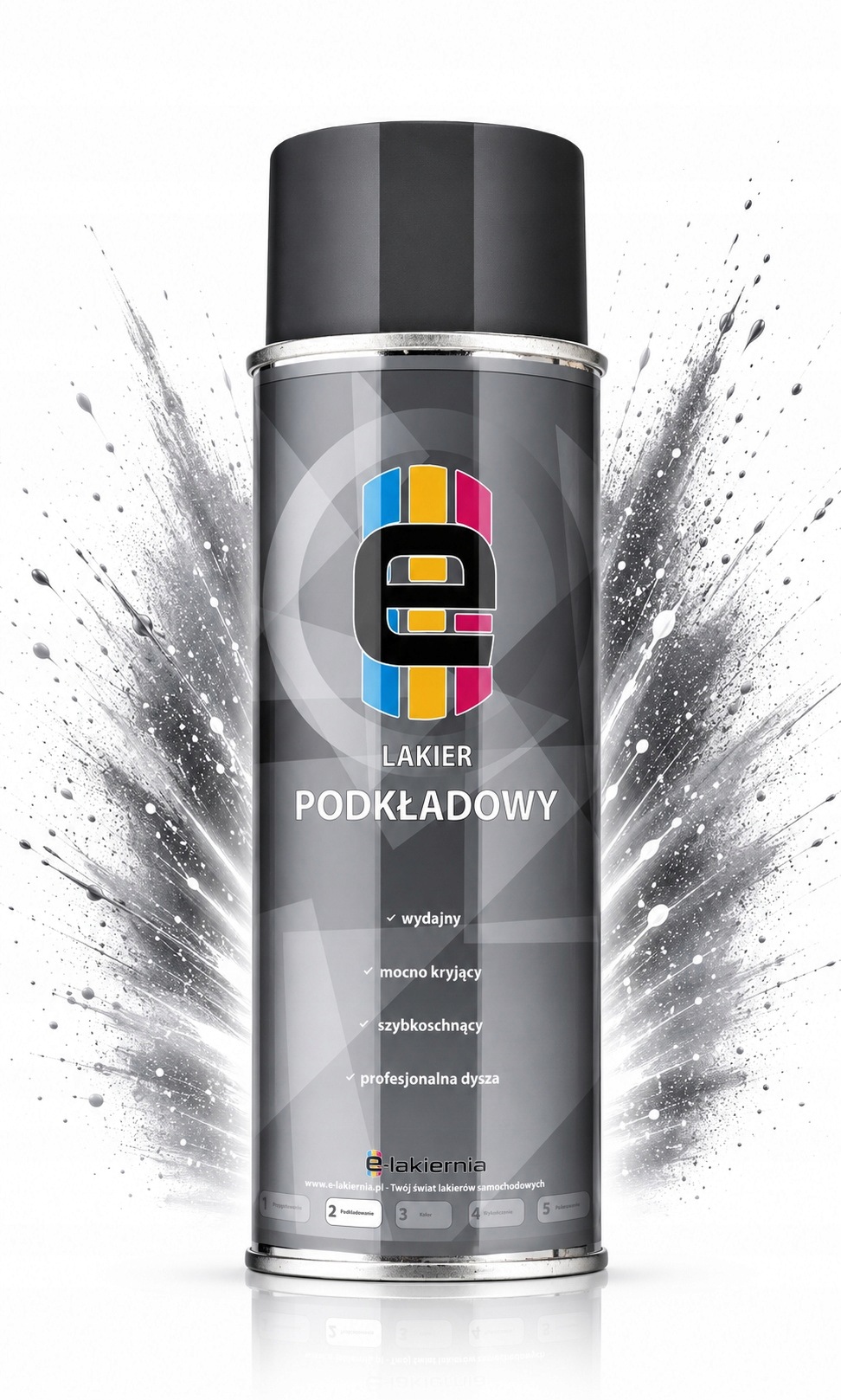 Podkład Akrylowy Szary Spray Szybkoschnący 400ML