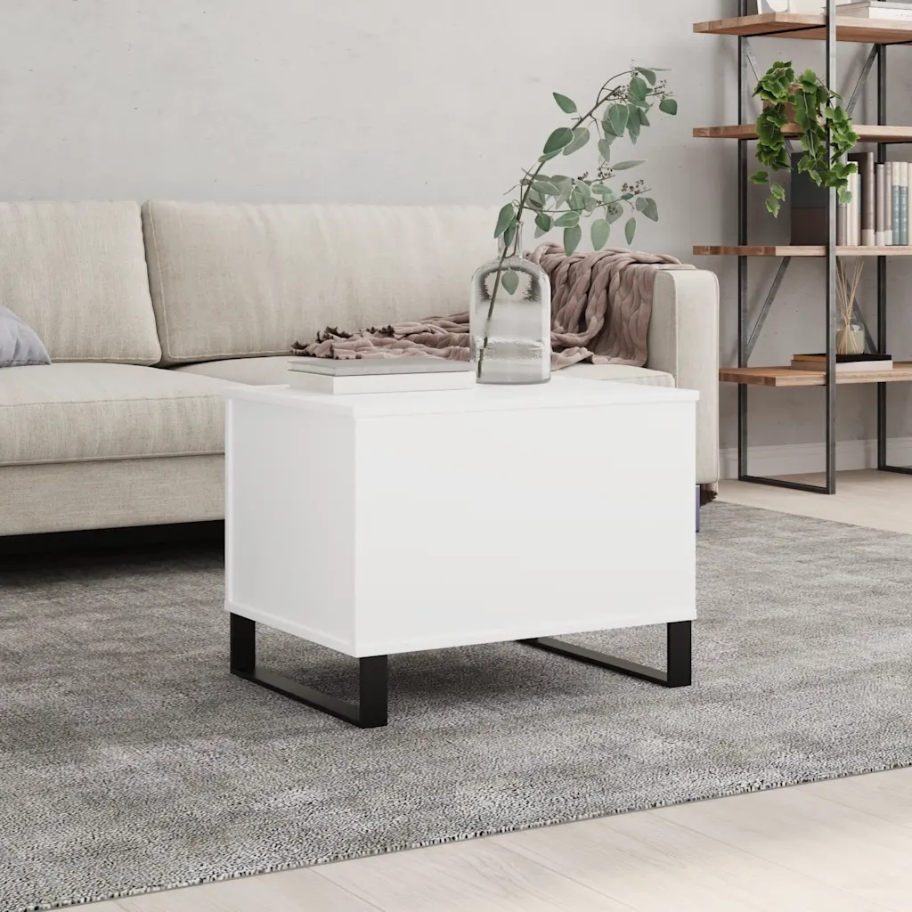 vidaXL Konferenční stolek bílý 60 x 44,5 x 45 cm kompozitní dřevo