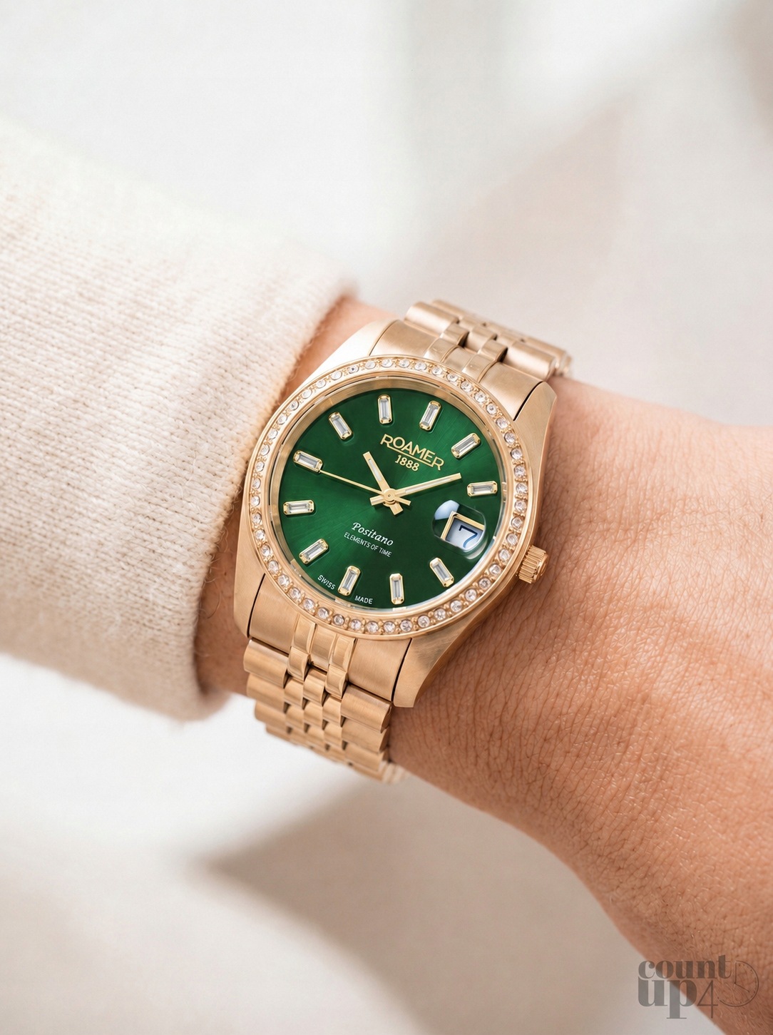 Zegarek Damski Roamer Positano 853858 48 79 20 34mm 10ATM