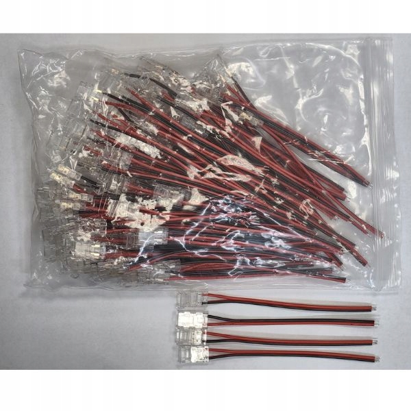 HURT 100szt Złączka POJEDYNCZA Taśma COB LED 8mm DOCISKOWA Marka bez marki