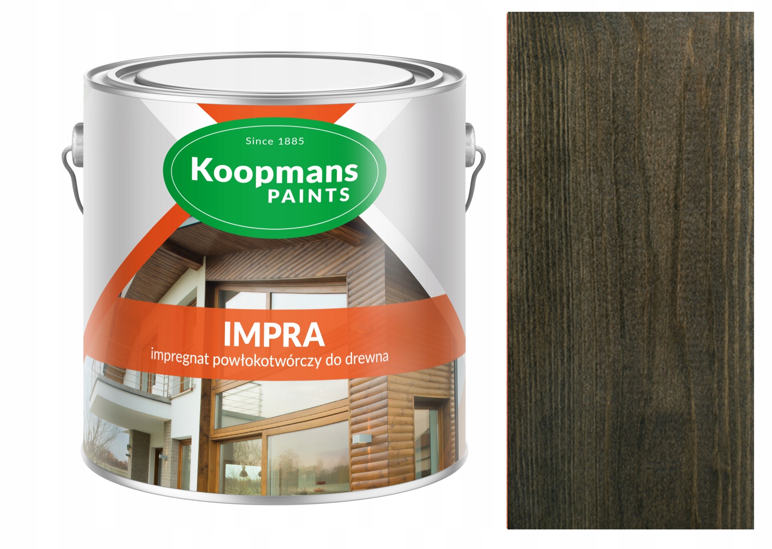 Koopmans Impra 2,5l Impregnat Powłokotwórczy Do Drewna Czarny Dąb 239