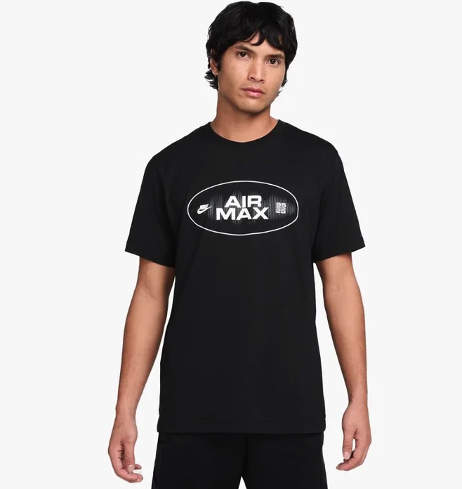 Koszulka Nike T-shirt Nsw Air Max HQ4898-010 czarna rozmiar L