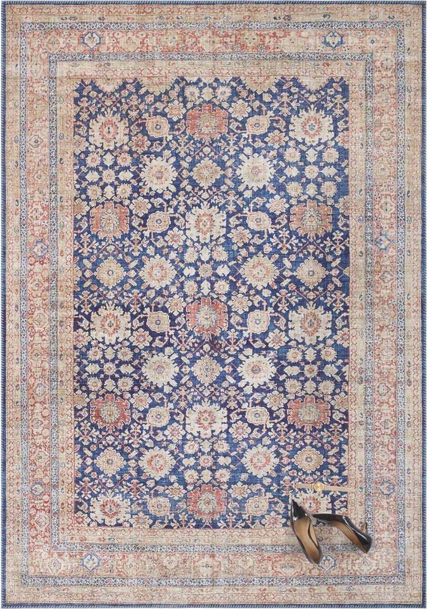 Koberec Mahal, marineblau, vícebarevný, 80 x 150 cm