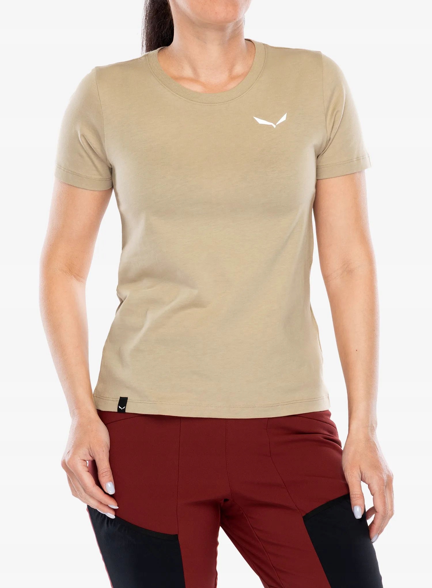 Dámské tričko Salewa Eagle Nature T-Shirt quicksand 34 (xs)