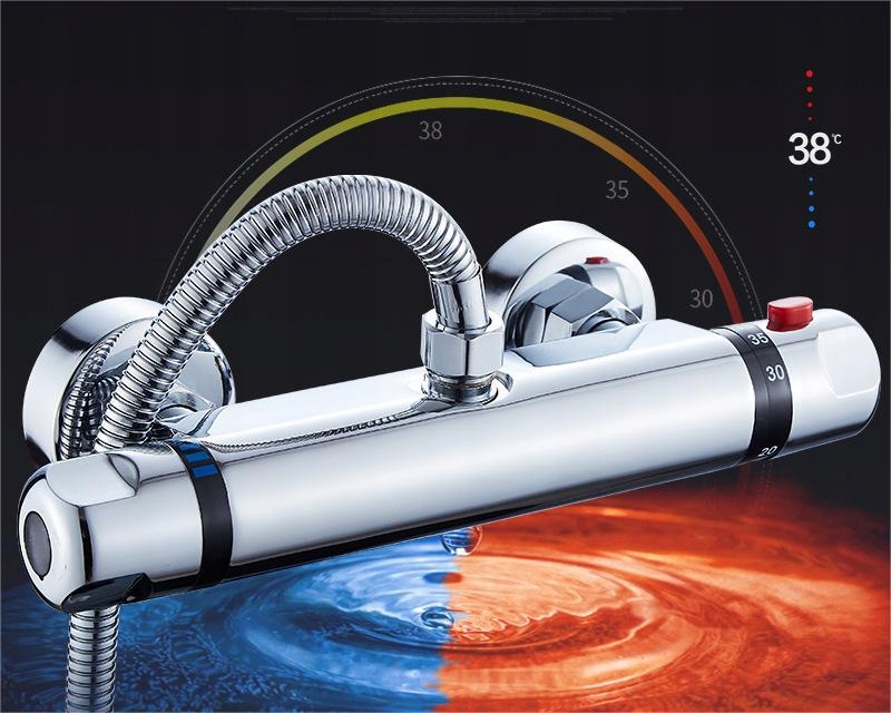 BATERIA TERMOSTATYCZNA PRYSZNICOWA NATRYSKOWA Marka bez marki