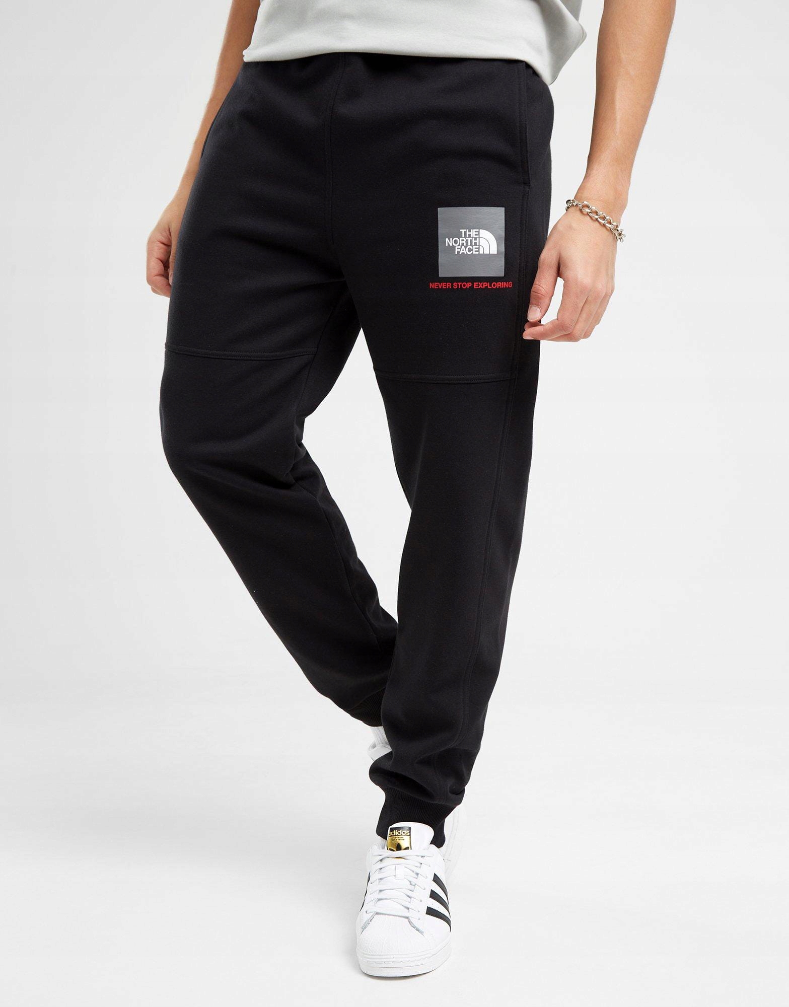 The North Face pánské bavlněné tepláky Fine Box černé velikost S