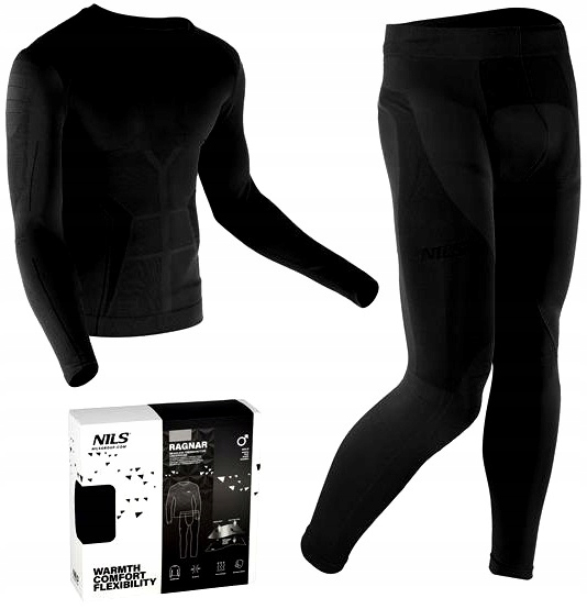 Sada termoaktivního spodního prádla pro muže, teplá souprava Velikost L/XL