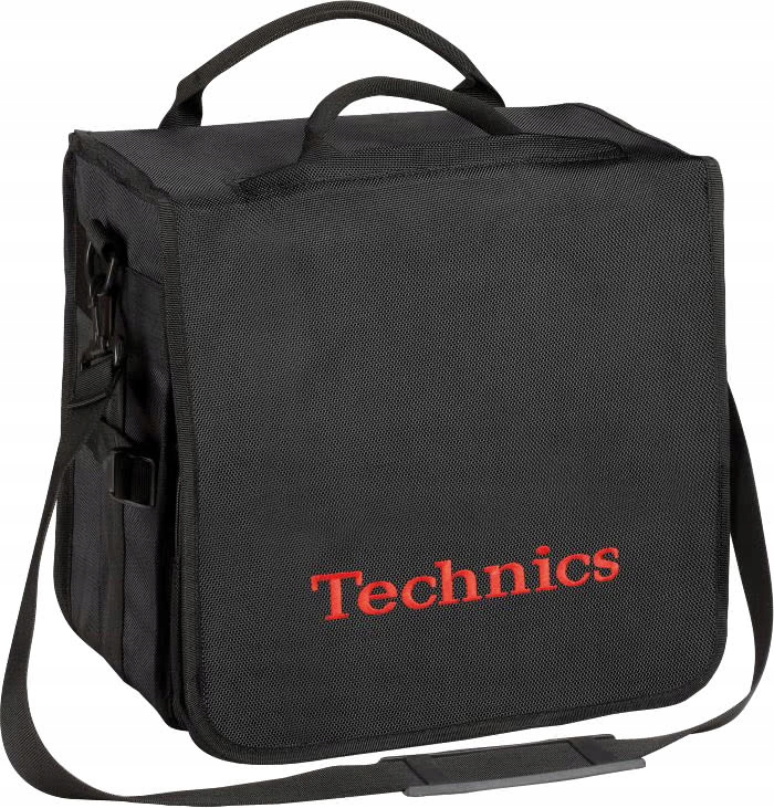 Technics BackBag Black/Red Taška Na Vinylové Desky S Možností Batohu
