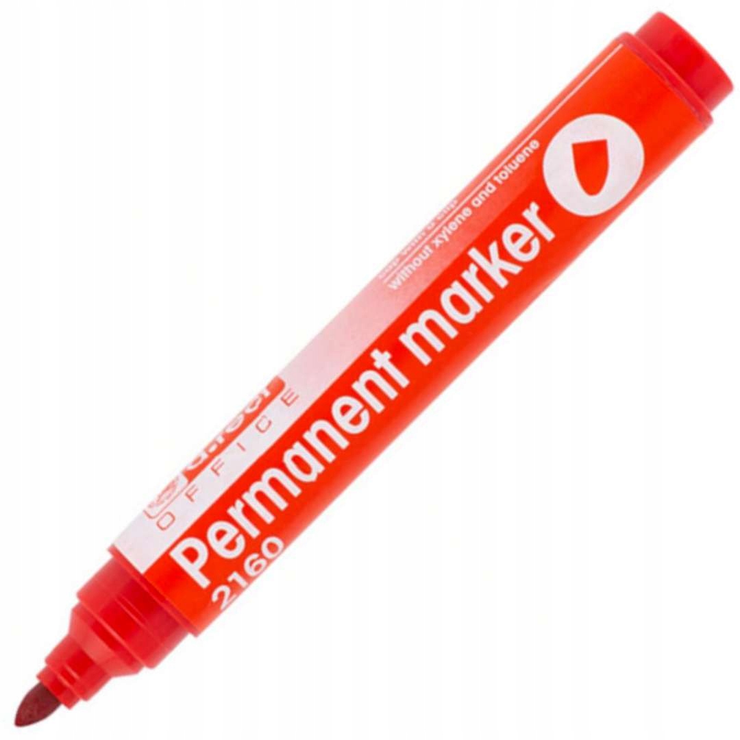 

Marker permanentny pisak Czerwony okrągła końcówka