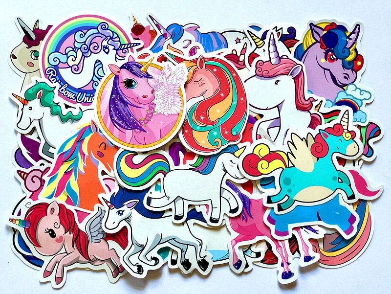 

Jednorożcy Naklejki Wodoodporne Sticker Bomb 50szt