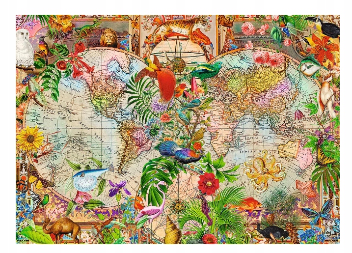 PUZZLE 1000 PREMIUM ANTYCZNA MAPA ŚWIATA 12077