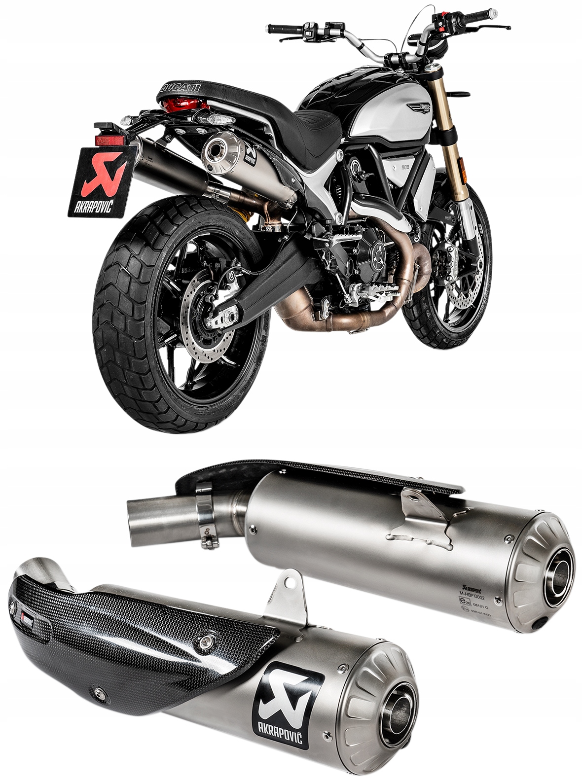 S-D11SO4-HBFGT - Глушник вихлопних газів Akrapovic SCRAMBLER 1100 2018-2022