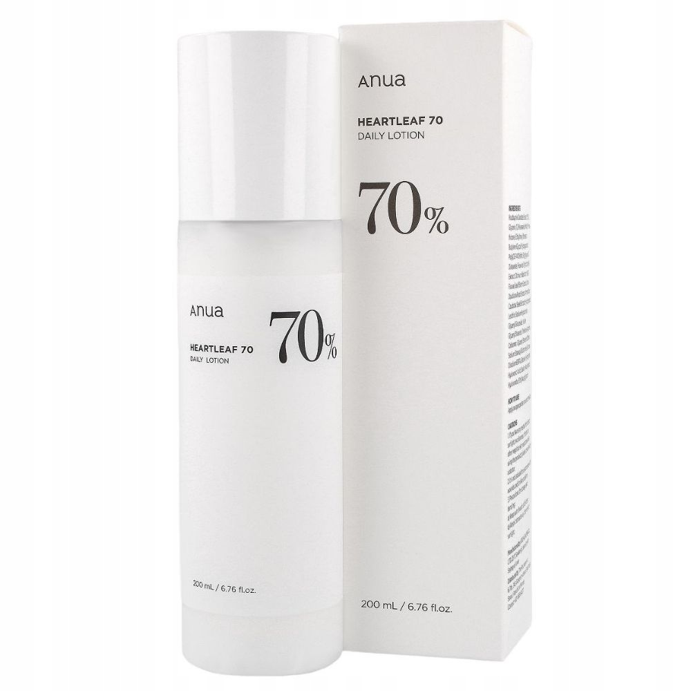 Pleťová emulze Anua Heartleaf 70 Daily Lotion – Zklidnění pro pleť, 200 ml