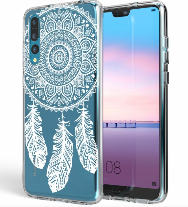 Etui silikonowe Huawei P20 Pro bezbarwne mandala