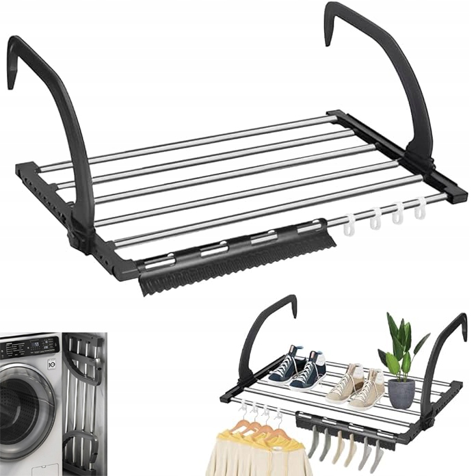 Levně Skládací Sušák Na Prádlo Na Balkon, Závěsný, 64 CM