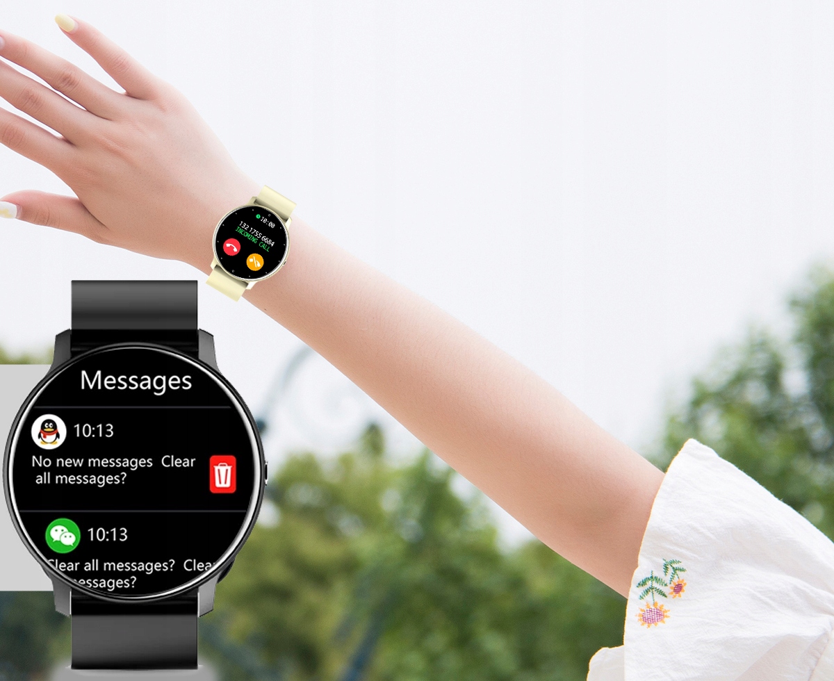 Zegarek SMARTWATCH SMS KROKI PULS POLSKIE MENU Model ASPERIA SMARTWATCH DLA KOBIETY PULSOMETR PL MENU