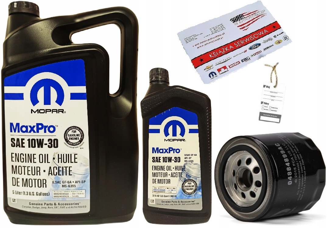 MOPAR 10W30 6L + FILTR MO-899 / PH2 + GRATISY