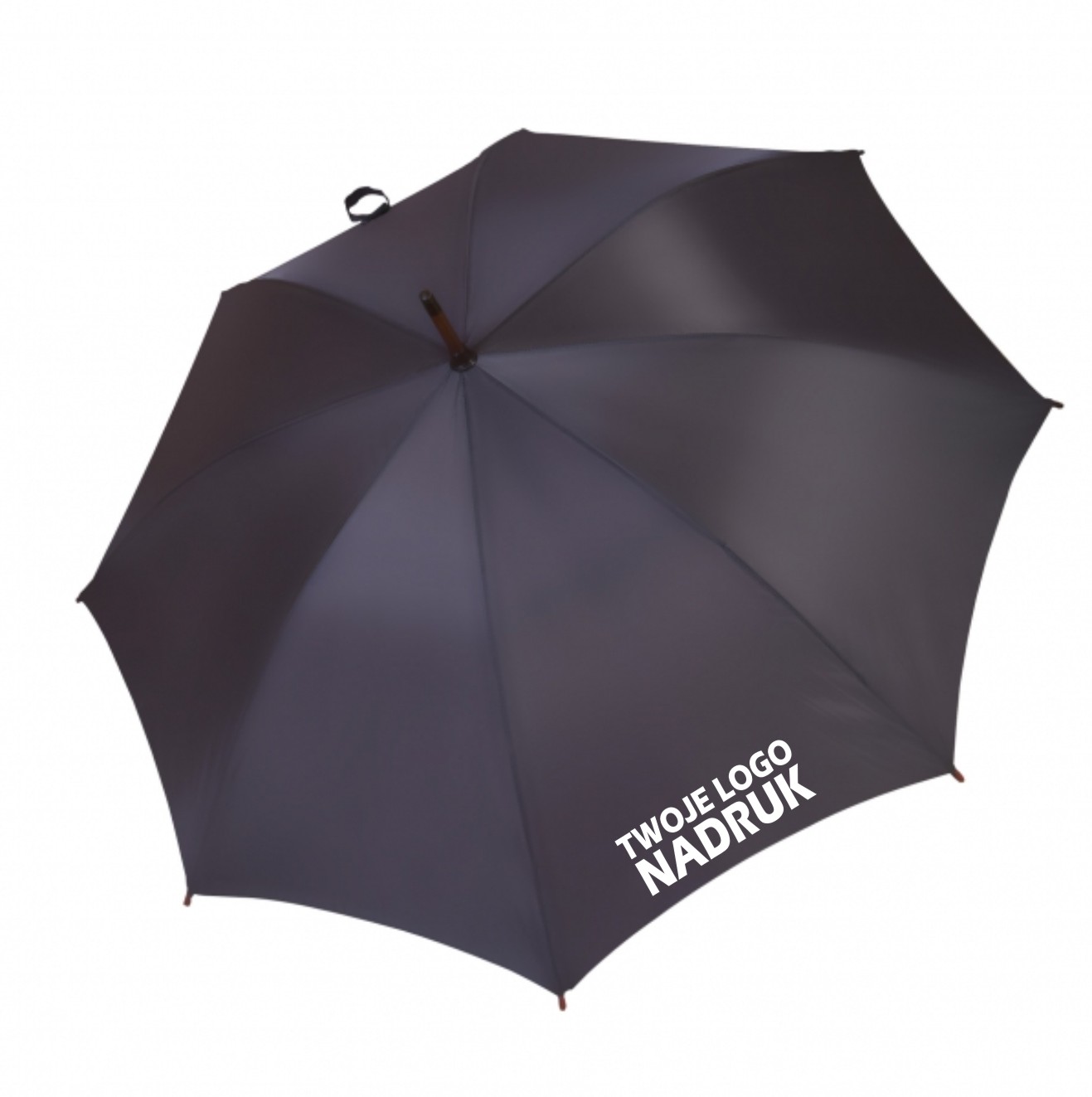 PARASOL DREWNIANA RĄCZKA Z NADRUKIEM, LOGO - 50 SZTUK