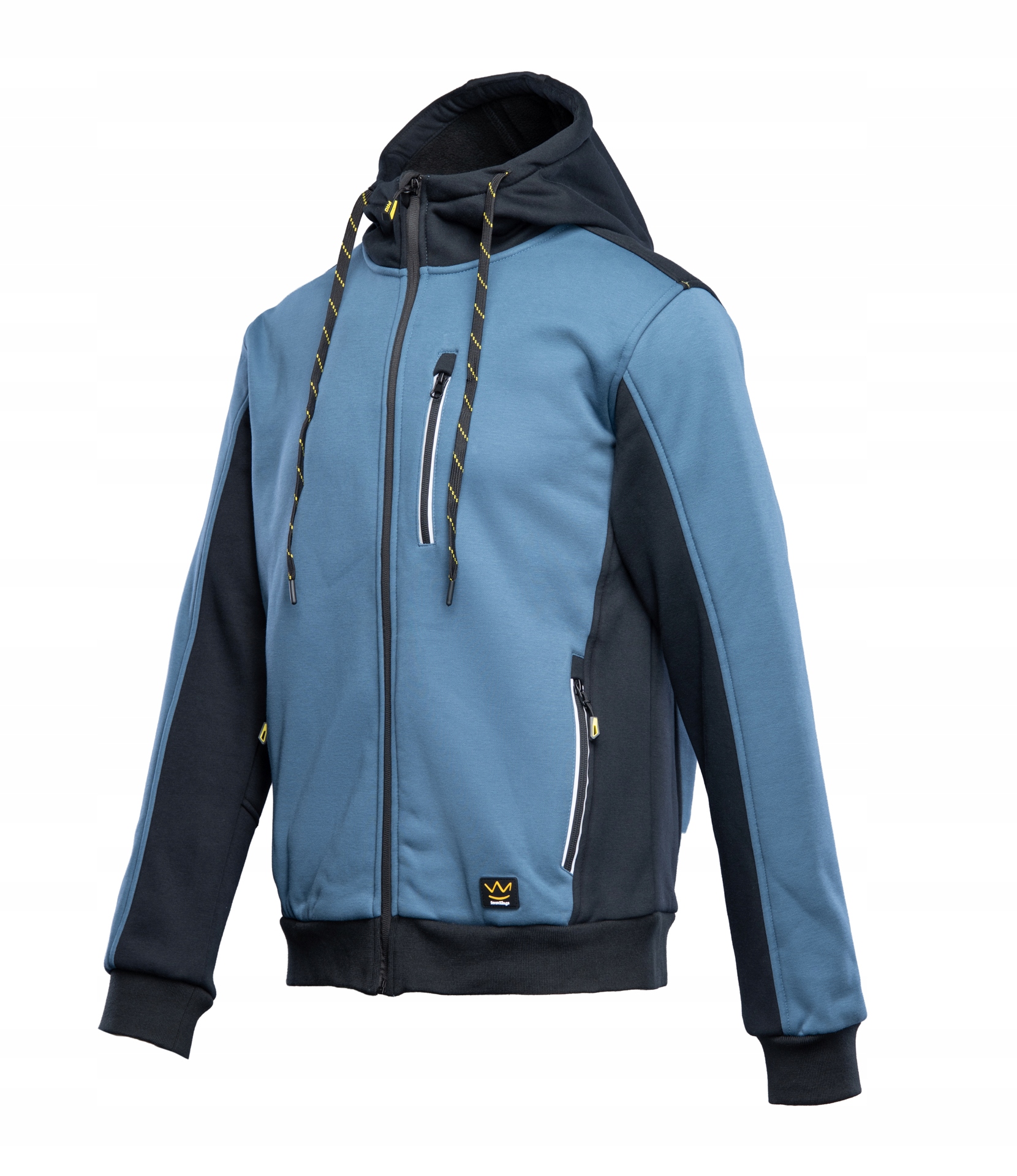 Bluza dresowa z kapturem niebieska ocieplana polarem Seven Kings Pro r. XL