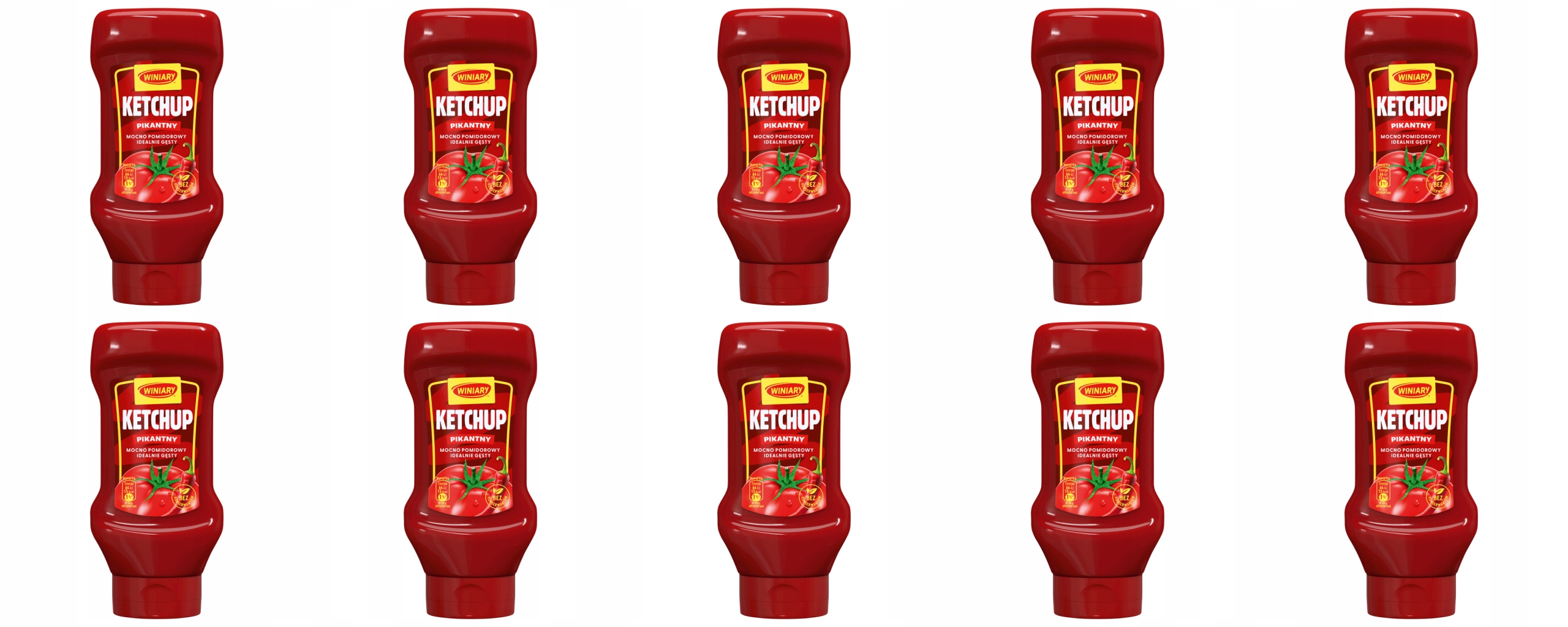 Levně 10 x 450 g Winiary Kečup Pikantní Karton