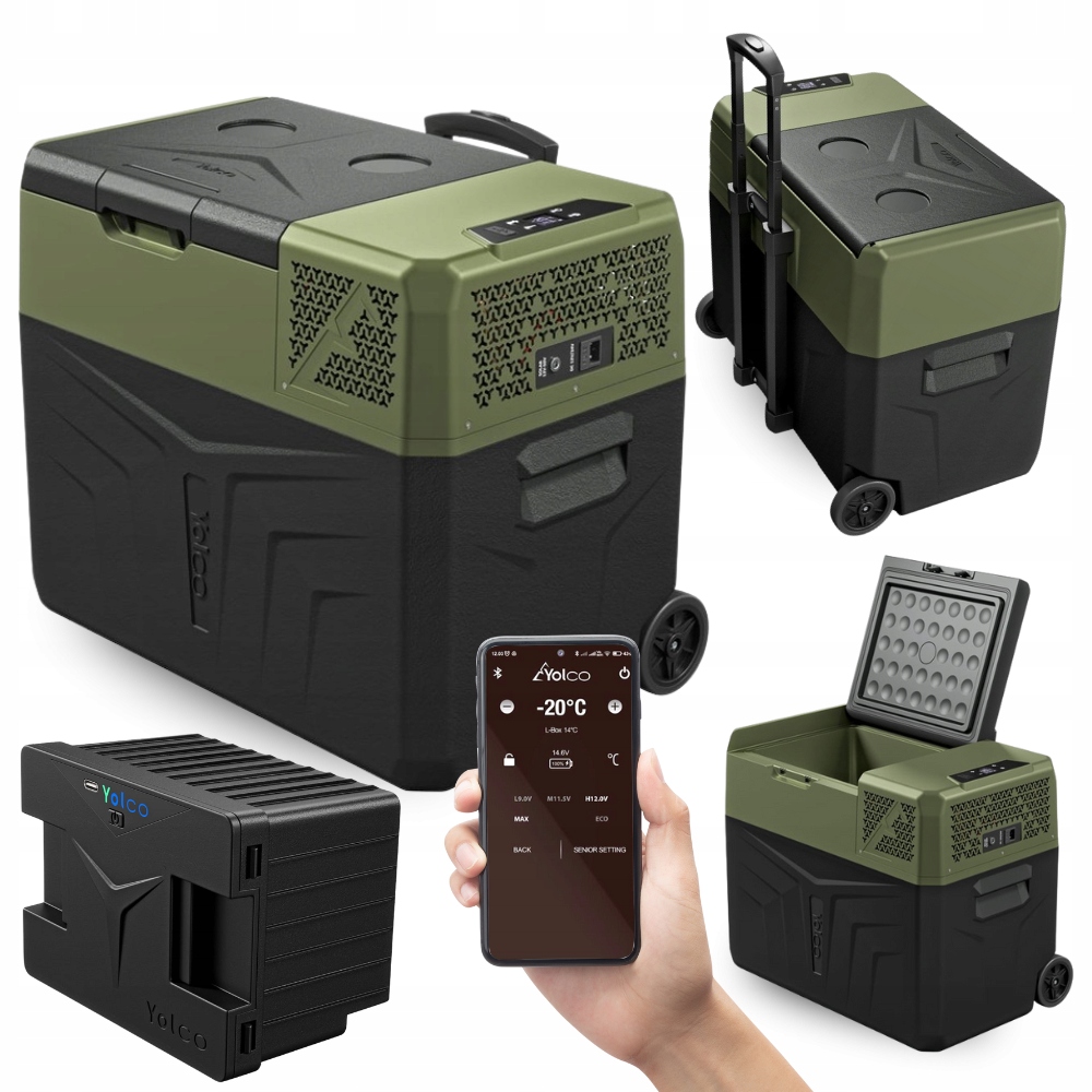 Lodówka Turystyczna Kompresorowa Samochodowa BCX40 Do Kampera +bateria SC4B