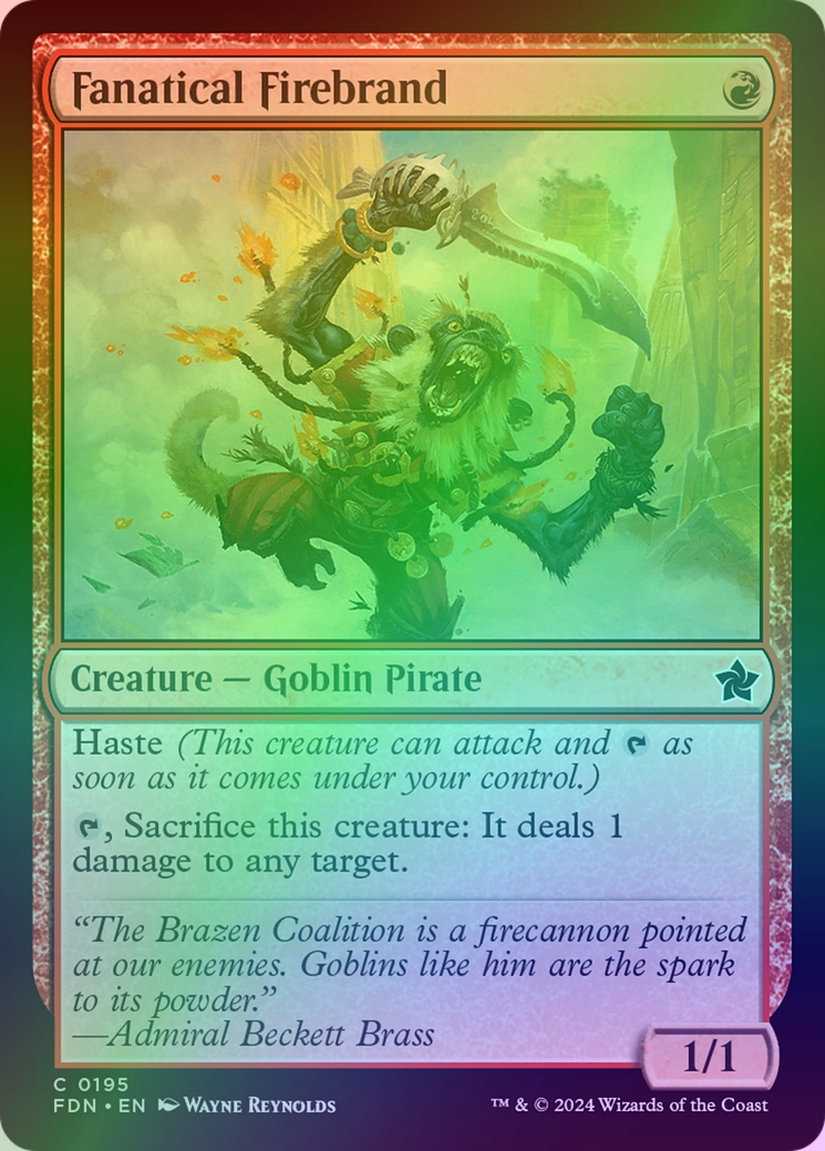 [mtg] Fanatical Firebrand (fdn) *foil*