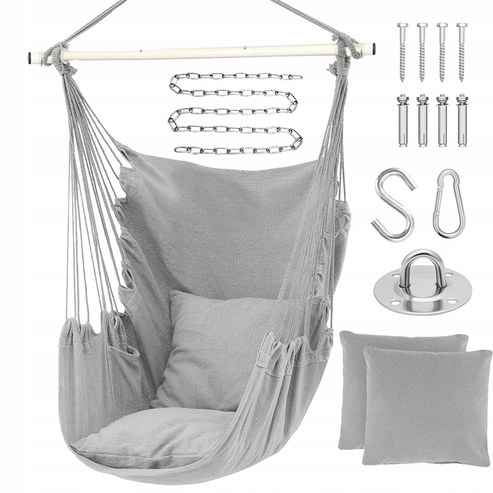 Boho Závěsné Křeslo Brazilské Křeslo Houpačka Zahradní Houpací Síť Na Balkon