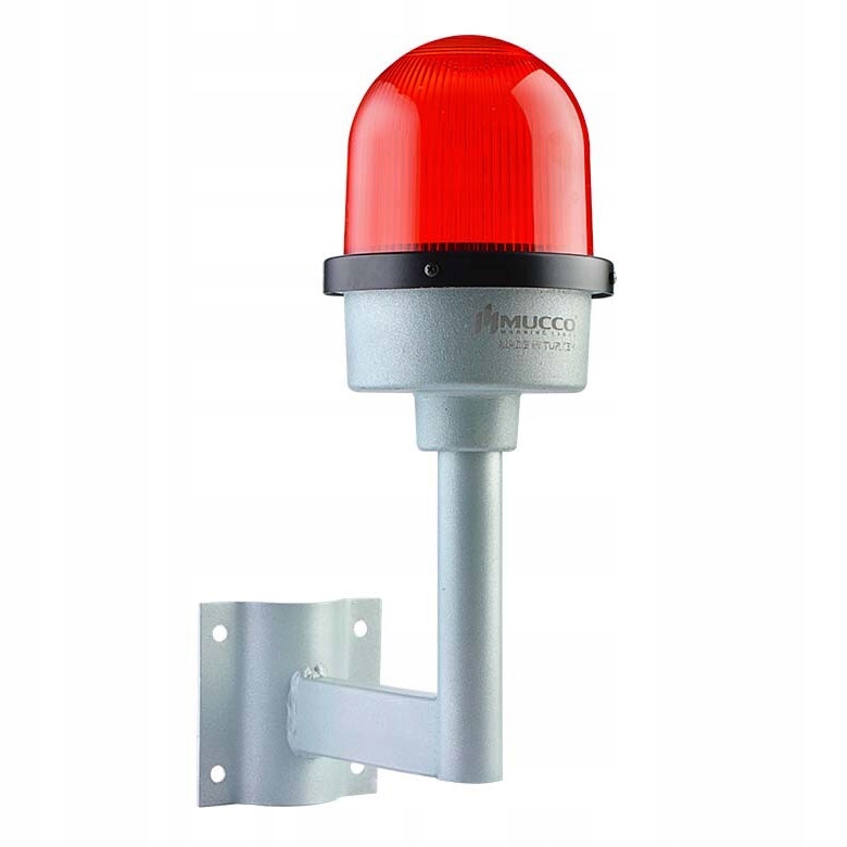 Blikacia majáková zábrana pre montáž na stenu 85-250 V Ac/dc