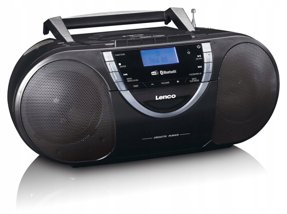 Přenosný CD přehrávač magnetofonových kazet Lenco SCD-6900BK Fm rádio Dab+