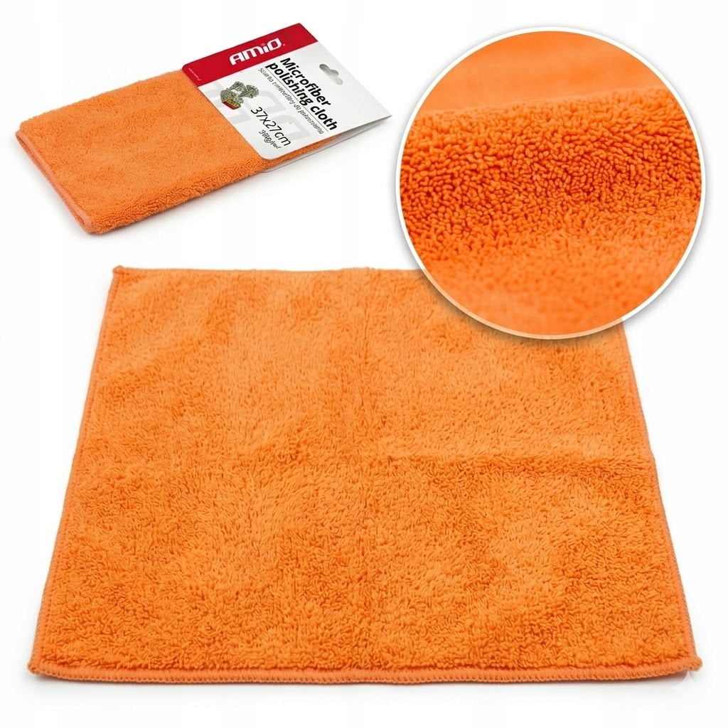Ścierka z Mikrofibry do Polerowania Auta 37c27cm 350g/m2 Mikrofibra Amio