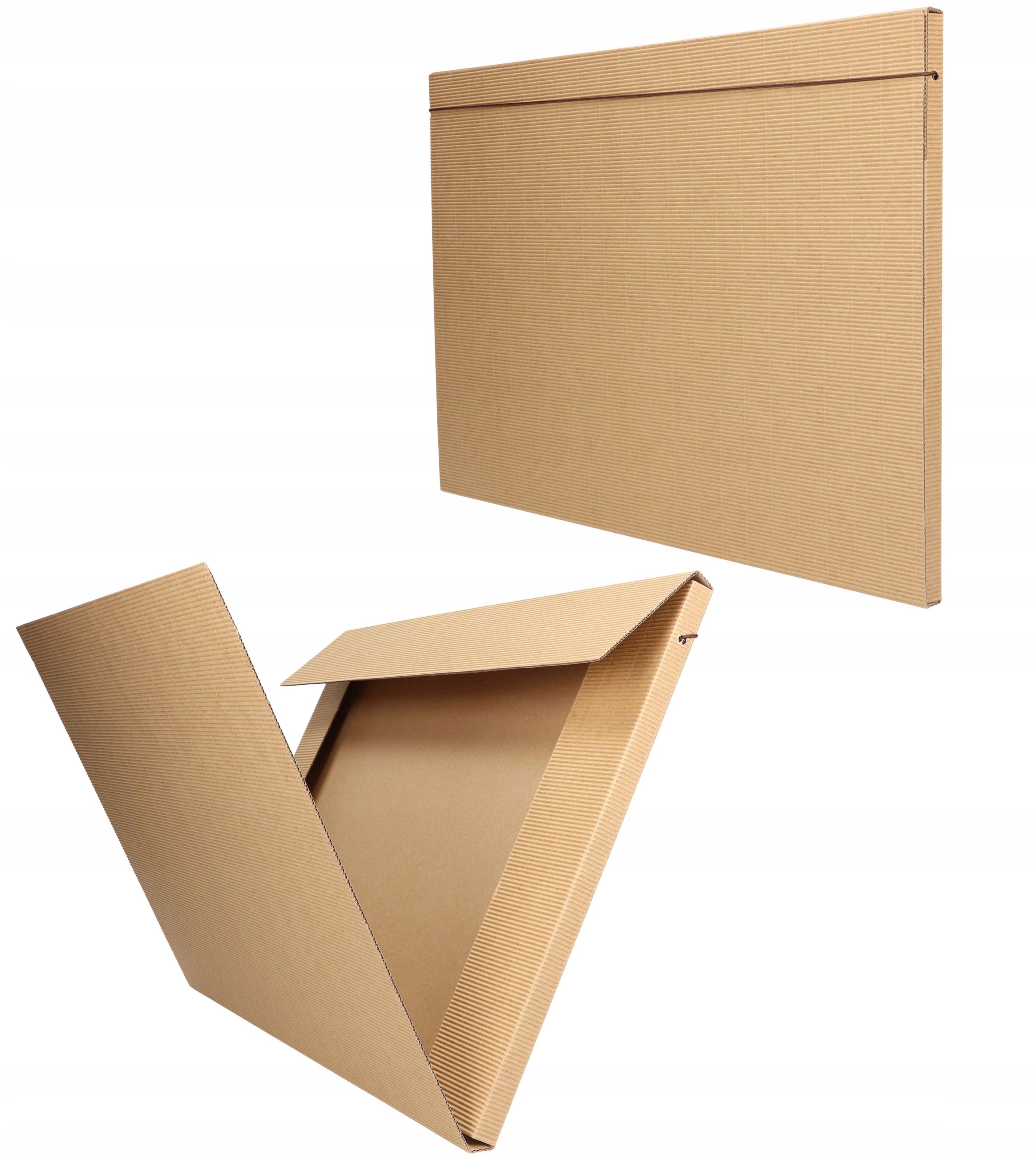 Aktovka s gumičkou z vlnitého kartonu pro dokumenty, výkresy A3 Ekologická