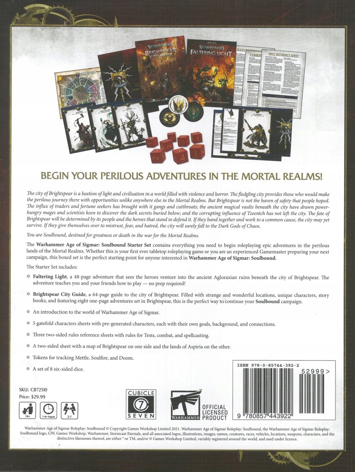 Age of Sigmar Soulbound RPG Starter Set [ENG] Wydawca Cubicle 7