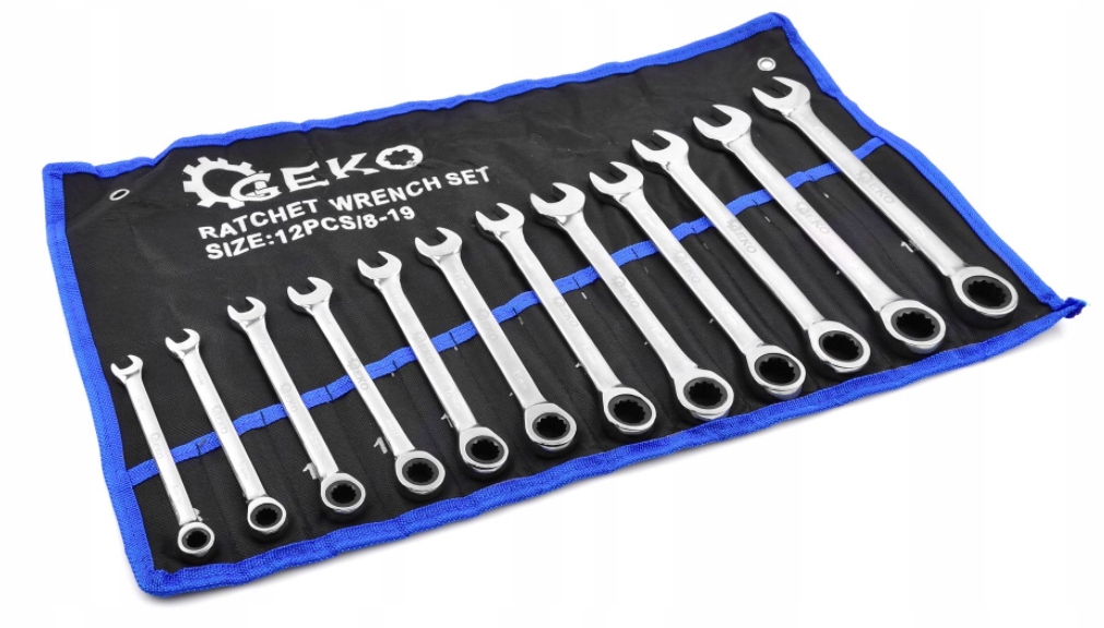 KLUCZE PŁASKO OCZKOWE Z GRZECHOTKĄ 8-19 12E Kod producenta G10343