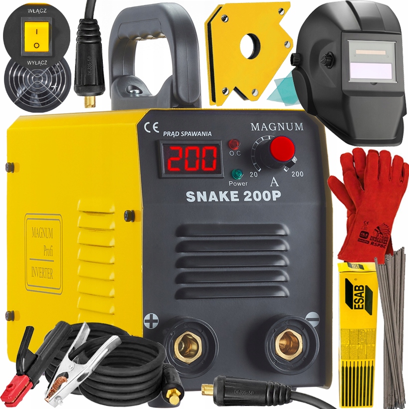 

Spawarka Inwertorowa Magnum Snake 200 Ps Zestaw