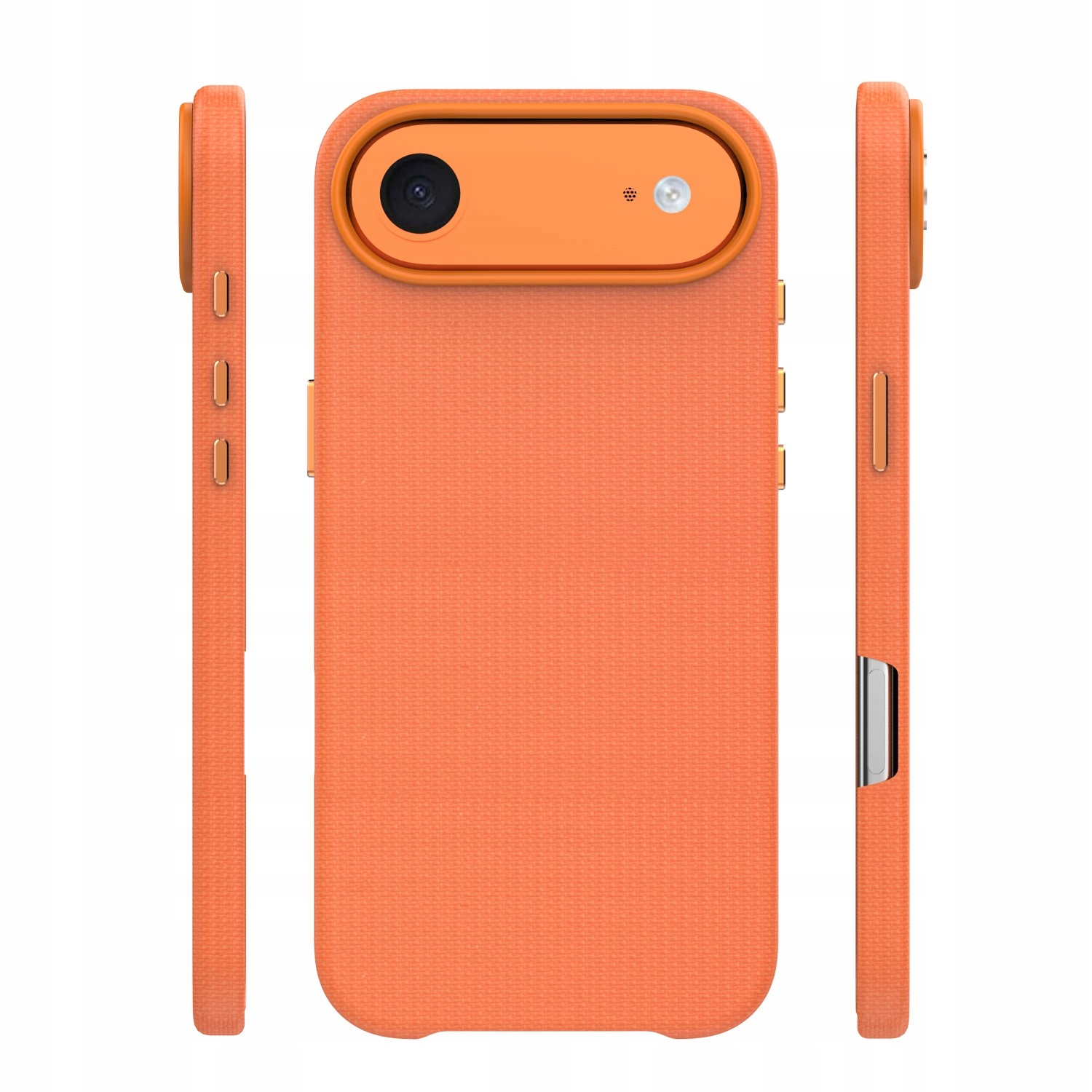 Pouzdro pro iPhone 17 Air kompatibilní s Magsafe, silné, oranžové, magnetické