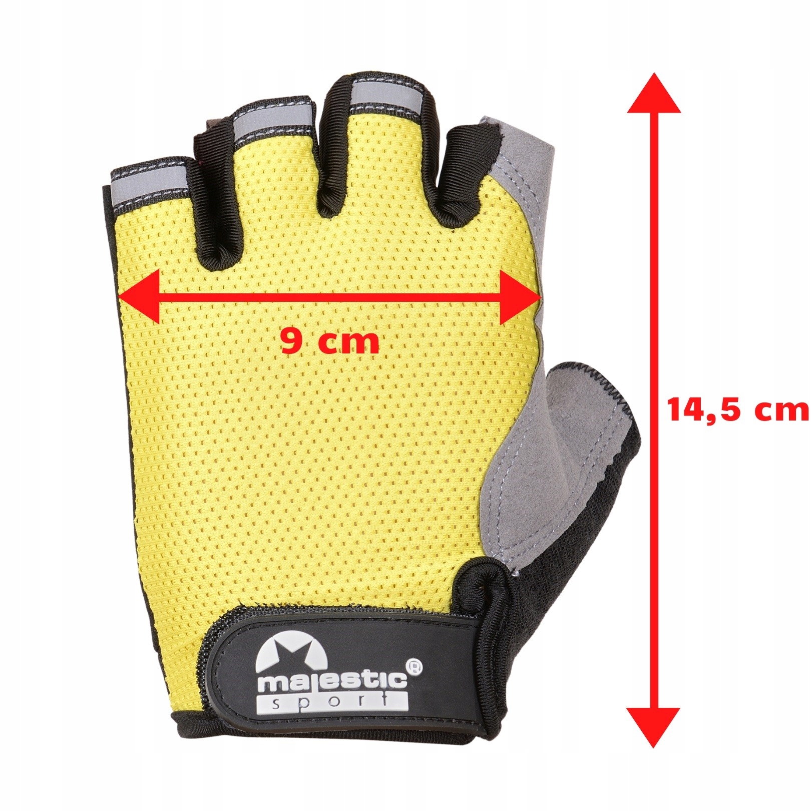 Rękawiczki rowerowe na rower gel Majestic Sport M Model -