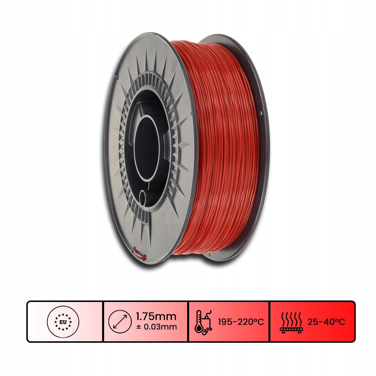 Filament 3DPower Basic PLA 1.75mm Wiśniowy 1kg Producent Inna