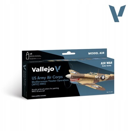 Vallejo: 71.183 Model Air Letecká válka Us Army Air Corps Středomoří T