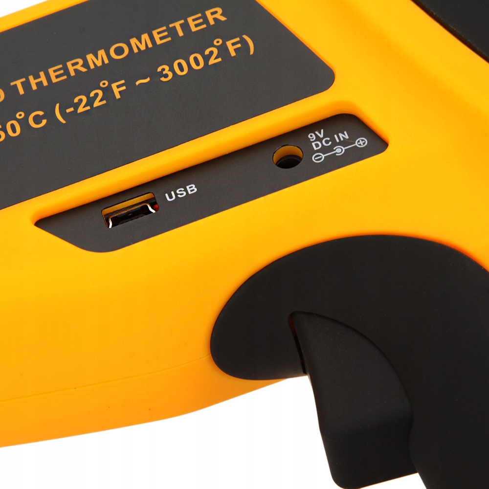 PIROMETR TERMOMETR LASEROWY BEZDOTYKOWY EMISYJNOŚĆ PODCZERWIEŃ -30+1650°USB Kod producenta 61.9038 emisyjność walizka