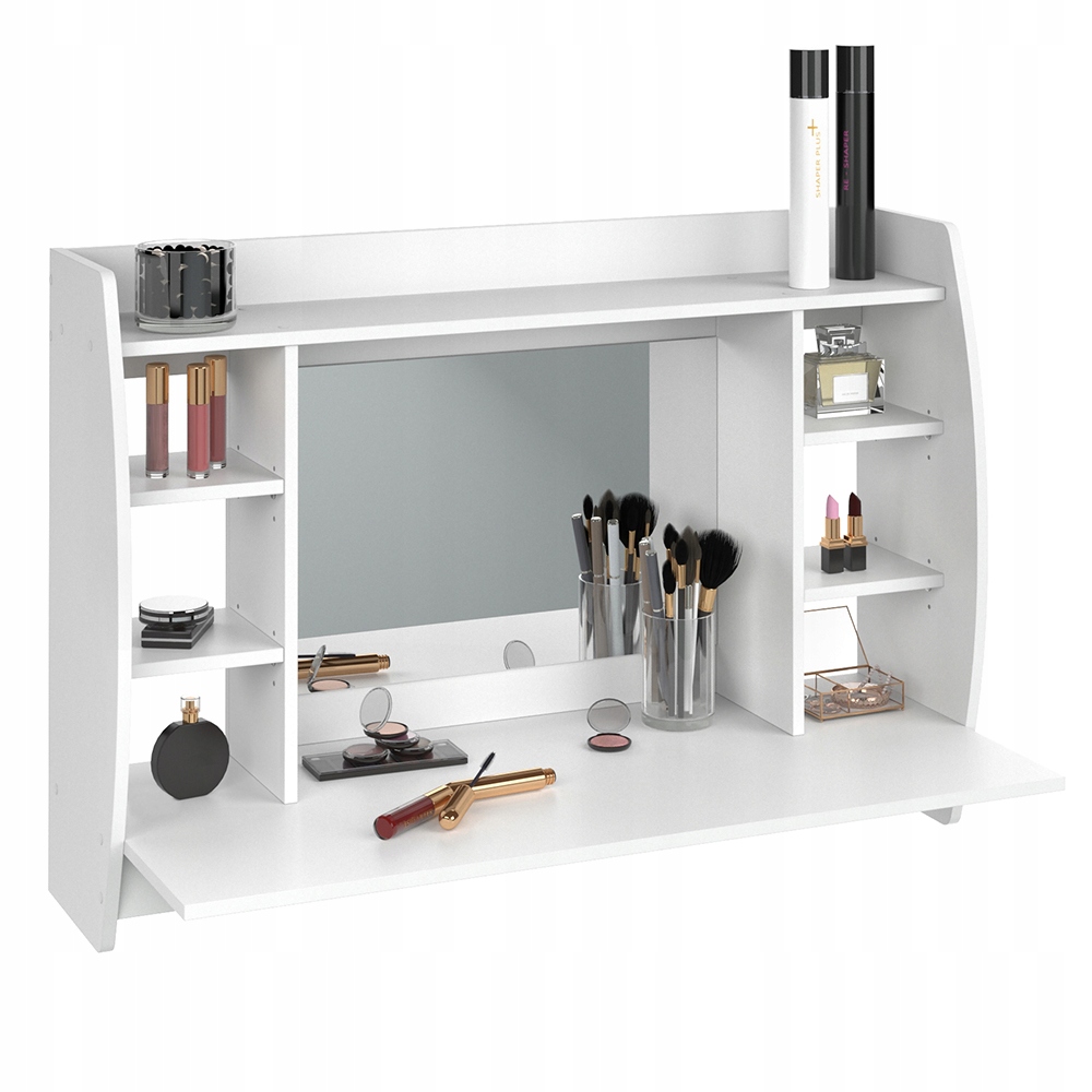 TOALETKA WISZĄCA Z LUSTREM BIAŁA VICCO BEAUTY